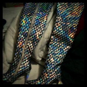 Theigh high stiletto boots